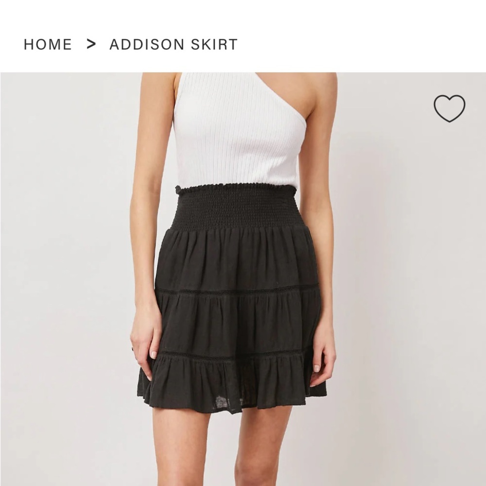 Rails Addison Black Mini Skirt